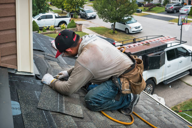 Professional Roof Replacement technician working in Meadow, UT